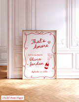 That's Amore Wedding Welcome Sign - Italian Theme