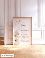 Wildflower Bridal Shower Welcome Sign - Boho Floral