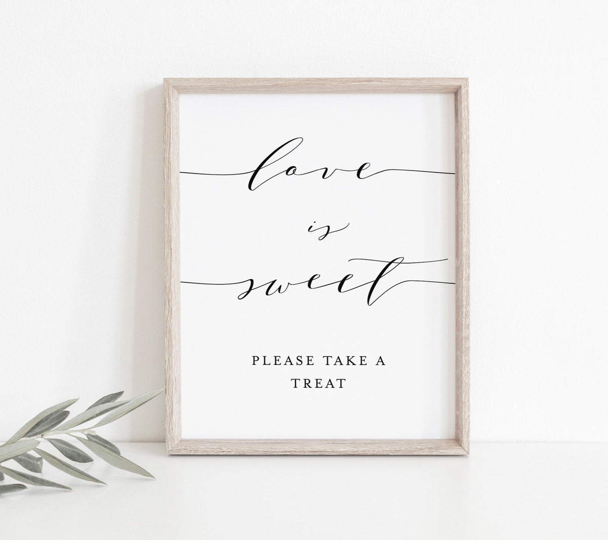 Love is Sweet Editable Sign Template | Love is Sweet Please Take a Treat