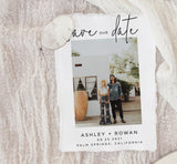 Editable Photo Save the Date Template | Save the Date with Pictures Template 