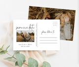 Photo Save the Date Postcard | Save the Date with Pictures Template 