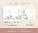 Fiesta Bridal Shower Editable Invitation Template | Southwestern Shower Invite