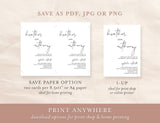 Minimal Wedding Invitation Suite Template | Minimalist Wedding Invite