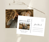 Photo Save the Date Postcard | Save the Date with Pictures Template 