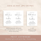 Minimal Bridal Shower Editable Invitation Template | Bohemian Bridal Shower Invite