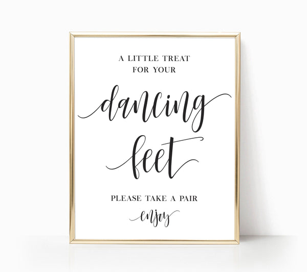 Dancing Shoes Sign | Dancing Feet Reception Sign 