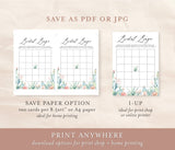 Succulent Bridal Bingo Editable Game | Printable Desert Cactus, Customizable Self-Editing Template