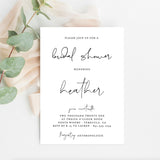 Minimal Bridal Shower Editable Invitation Template | Bohemian Bridal Shower Invite