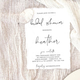 Minimal Bridal Shower Editable Invitation Template | Bohemian Bridal Shower Invite 
