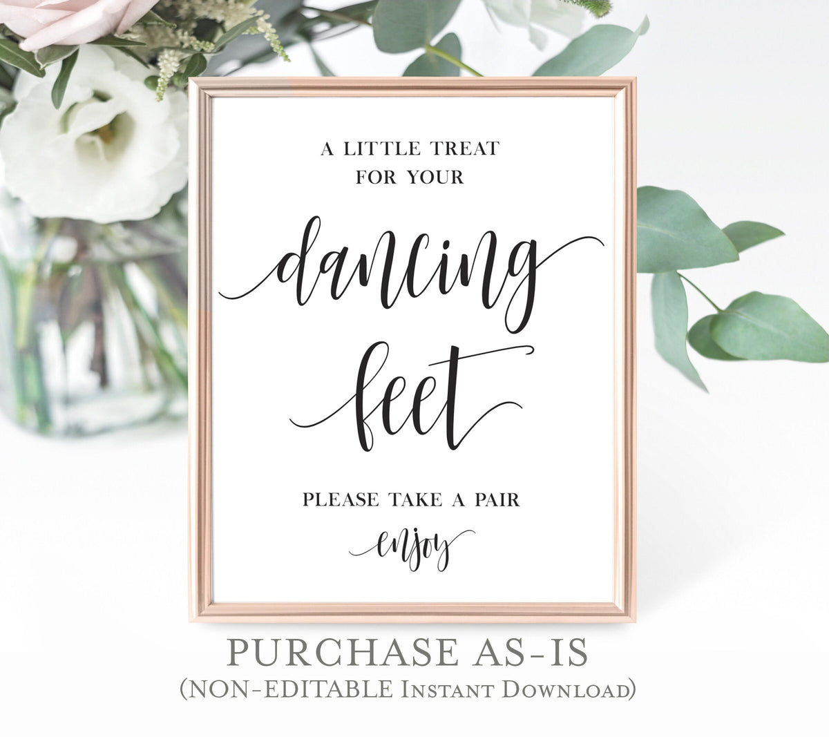 Dancing Shoes Sign | Dancing Feet Reception Sign