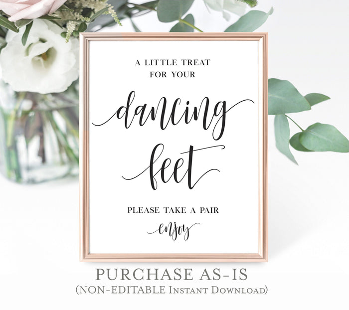 Dancing Shoes Sign | Dancing Feet Reception Sign