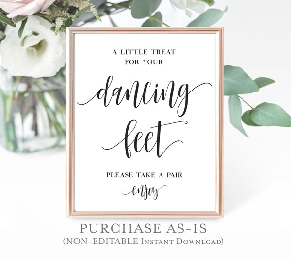 Dancing Shoes Sign | Dancing Feet Reception Sign 