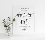 Dancing Shoes Sign | Dancing Feet Reception Sign