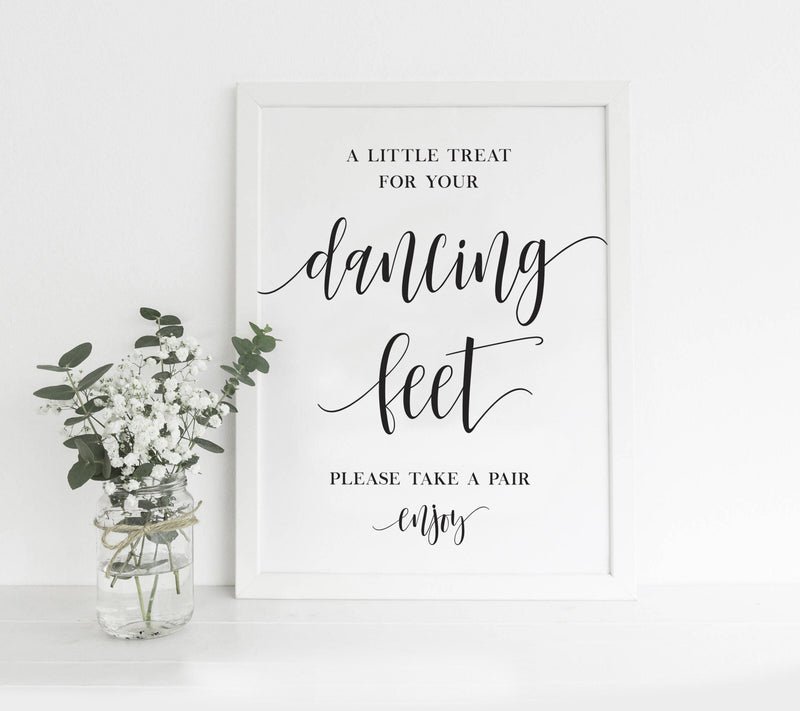 Dancing Shoes Sign | Dancing Feet Reception Sign 