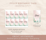 Mimosa Bar Juice Drink Tags Template | Fiesta Shower Tags