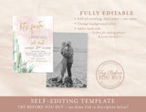 Fiesta Bridal Shower Invitation Template Bundle | Desert Bridal Shower