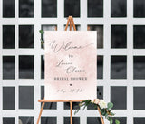 Blush Welcome Sign Editable Template | Blush Bridal Shower Welcome Poster