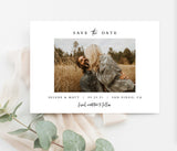 Editable Photo Save the Date Template | Minimalist Save the Date Template