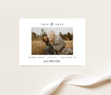 Editable Photo Save the Date Template | Minimalist Save the Date Template