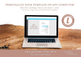 Minimal Wedding Menu Template | Modern Wedding Menu