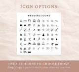 Wedding Welcome Letter & Itinerary Template | Modern Minimalist Wedding Itinerary