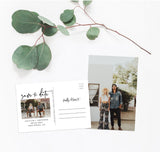 Photo Save the Date Postcard Template | Save the Date with Pictures Template