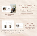 Photo Save the Date Postcard Template | Save the Date with Pictures Template