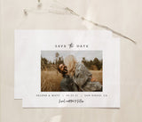 Editable Photo Save the Date Template | Minimalist Save the Date Template