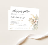 Editable Reception Invitation Template | Nothing Fancy, Just Love Invite 