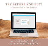 Editable Reception Invitation Template | Nothing Fancy, Just Love Invite