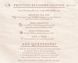 Minimalist Wedding Program Template | Printable Order of Service