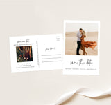 Photo Save the Date Postcard Template | Polaroid Save the Date Invite