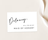 Will You Be My Bridesmaid Card | Classic Bridesmaid Proposal