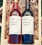 Minimalist Wine Bottle Label Template | Modern Wedding Wine Label