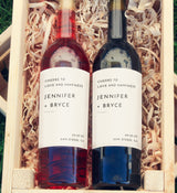 Minimalist Wine Bottle Label Template | Modern Wedding Wine Label 
