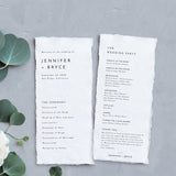 Minimalist Wedding Program Template | Printable Order of Service