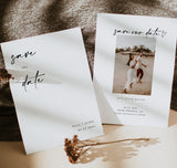 Photo Save the Date Postcard Template | Polaroid Save the Date Invite
