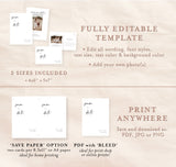 Photo Save the Date Postcard Template | Polaroid Save the Date Invite