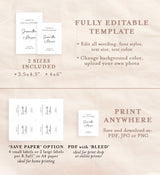 Minimalist Wine Bottle Label Template | Modern Wedding Wine Label