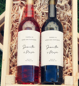 Minimalist Wine Bottle Label Template | Modern Wedding Wine Label