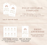 Pop When She Pops Tag | Mini Champagne Bottle Tag Template