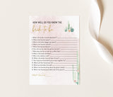 Fiesta Bridal Trivia Game | Editable How Well Do You Know the Bride-to-Be Game
