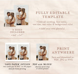 Photo Wedding Announcement | Photo Elopement Announcement