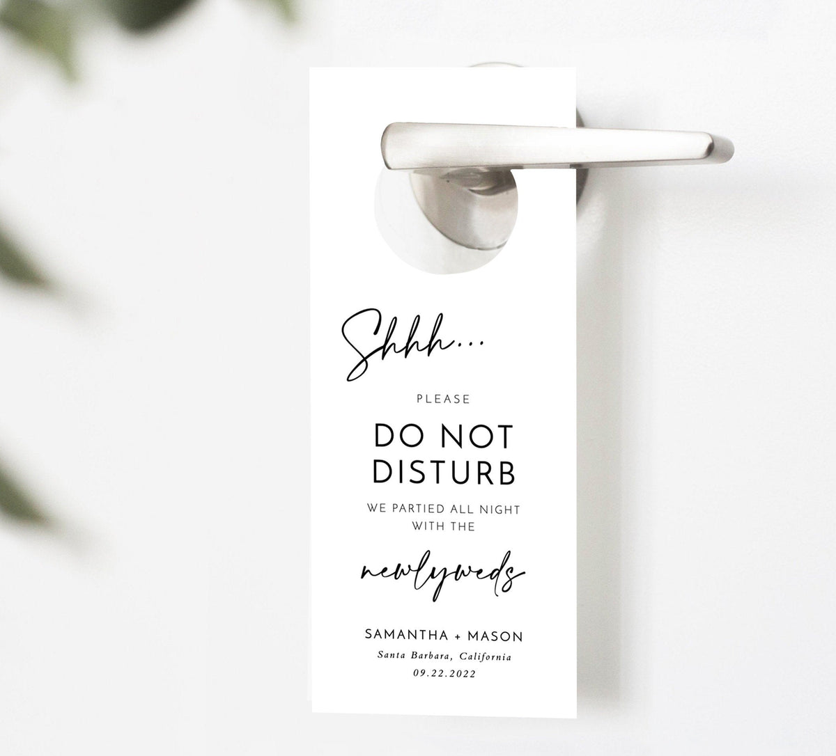Minimalist Wedding Welcome Letter & Itinerary Template | Modern Wedding Itinerary