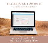 Desert Shower Recipe Card Template | Fiesta Bridal Shower