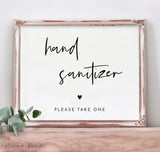 Hand Sanitizer Sign | Social Distance Wedding 