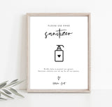 Hand Sanitizer Station Sign | Social Distance Wedding 