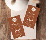 Terracotta Small Business Thank You Card | Boutique Thank You Template