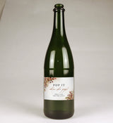 Pop When She Pops Label | Mini Champagne Bottle Label Template
