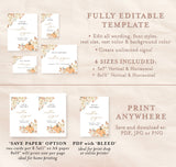 Rustic Fall Shower Sign Template | Autumn Shower Custom Sign